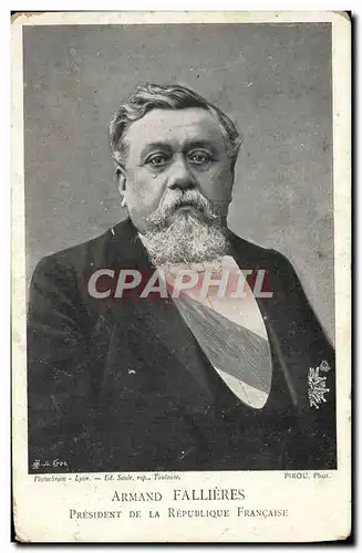 Cartes postales Armand Fallieres President de la Republique