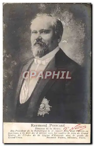 Ansichtskarte AK Raymond Poincare President de la Republique