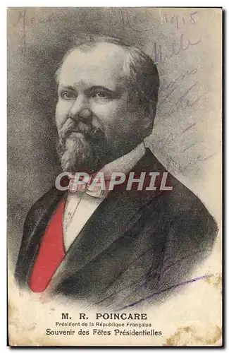 Ansichtskarte AK Raymond Poincare President de la Republique