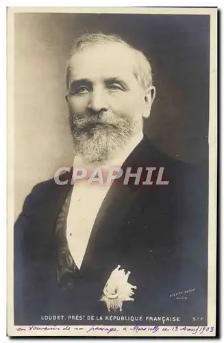 Cartes postales Loubet President de la Republique