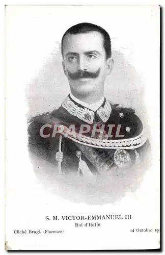 Cartes postales SM Victor Emmanuel III Roi d&#39Italie