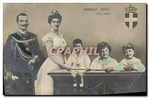 Ansichtskarte AK Famiglia Reale Italiana