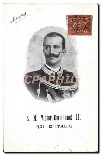 Cartes postales SM Victor Emmanuel III Roi d&#39Italie