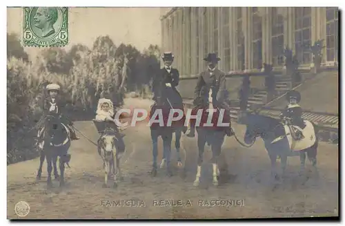 Cartes postales Famiglia Reale a Racconigi Poney Cheval