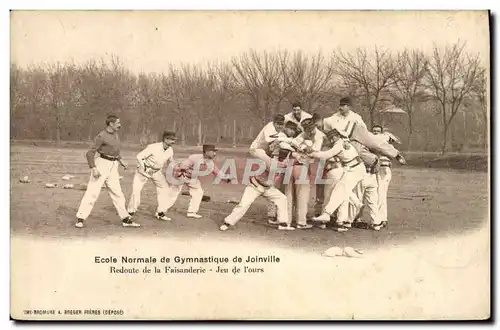 Cartes postales Ecole normale de Gymnastique et d&#39escrime Joinville le pont Redoute de la Faisanderie Jeu de