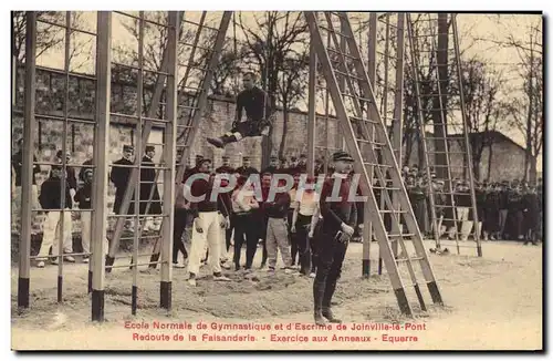 Cartes postales Ecole normale de Gymnastique et d&#39escrime Joinville le pont Redoute de la Faisanderie Exercic