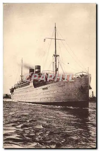 Cartes postales Bateau Paquebot Canada