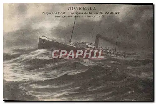 Ansichtskarte AK Bateau Doukkala Paquebot Poste Francais de la Cie Paquet