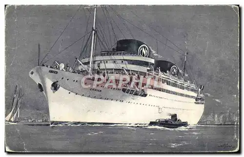 Cartes postales Bateau Compagnie de Navigation Paquet Marseille