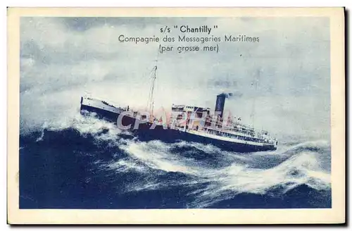 Ansichtskarte AK Bateau SS Chantilly Compagnie des Messageries Maritimes