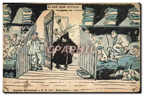 Cartes postales Fantaisie Militaria C&#39est une erreur