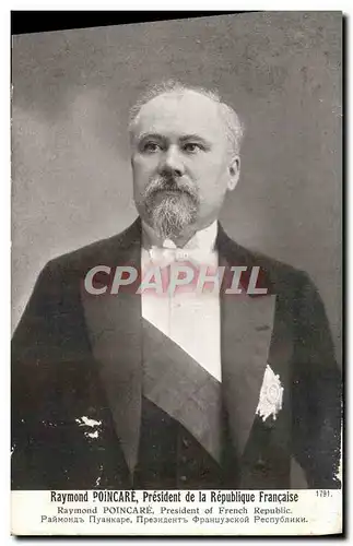 Ansichtskarte AK Raymond Poincare President de la Republique