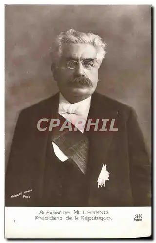 Cartes postales Alexandre Millerand President de la Republique