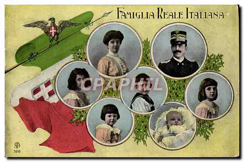 Ansichtskarte AK Famiglia Reale Italiana Aigle