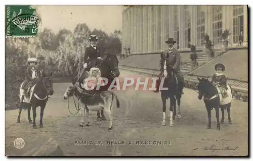 Cartes postales Famiglia Reale a Racconigi Poney Cheval