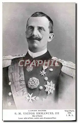 Cartes postales Victor Emmanuel III Roi d&#39Italie