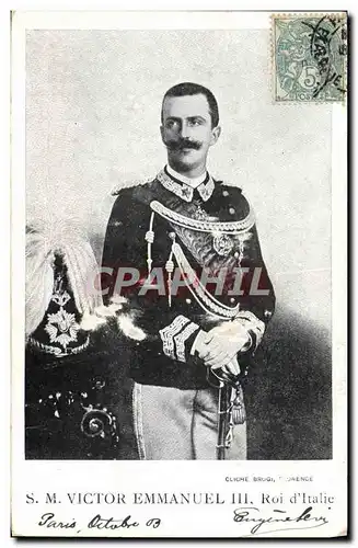 Cartes postales Victor Emmanuel III Roi d&#39Italie