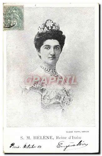 Cartes postales SM Helene Reine d&#39Italie