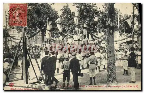 Cartes postales Saint Rambert sur Loire Concours federal de gymnastique 1908