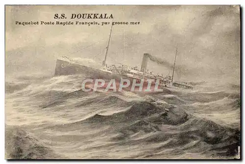 Cartes postales Bateau Paquebot poste rapide francais Doukkala