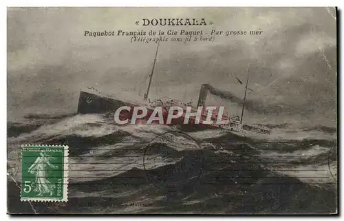 Cartes postales Bateau Paquebot poste rapide francais Doukkala