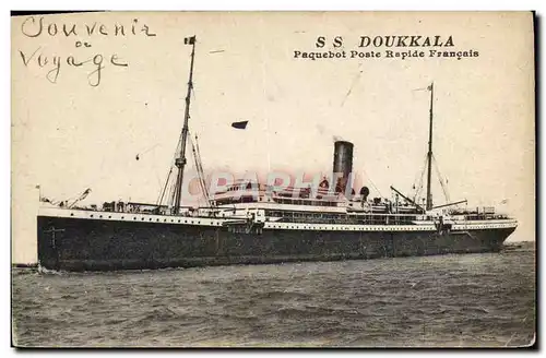 Cartes postales Bateau Paquebot poste rapide francais Doukkala