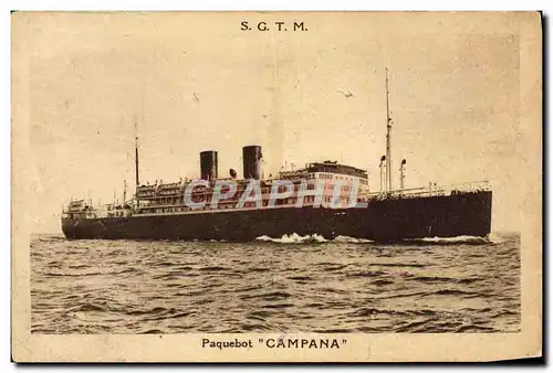 Cartes postales Bateau Paquebot Campana SGTM