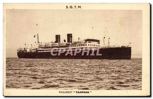 Cartes postales Bateau Paquebot Campana SGTM