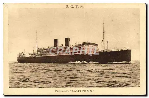 Cartes postales Bateau Paquebot Campana SGTM