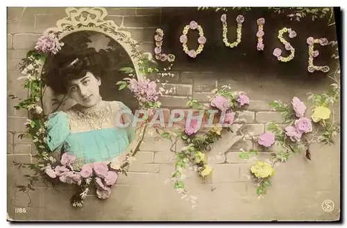 Cartes postales Fantaisie Prenom Louise