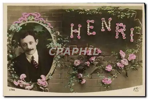 Cartes postales Fantaisie Prenom Henri