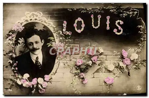 Cartes postales Fantaisie Prenom Louis