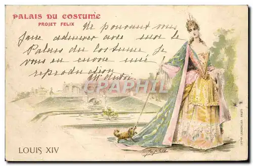 Ansichtskarte AK Illustrateur Palais du Costume Projet Felix Louis XVI