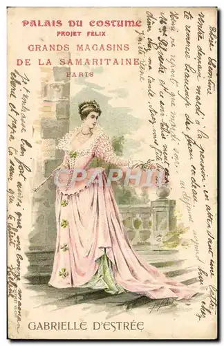 Ansichtskarte AK Illustrateur Palais du Costume Projet Felix Gabrielle d&#39Estree