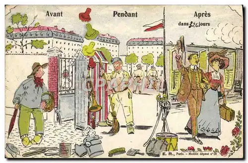 Ansichtskarte AK Militaria avant Pendant Apes 32 jours