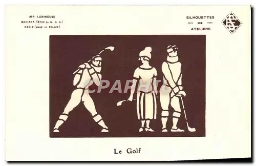Cartes postales Golf