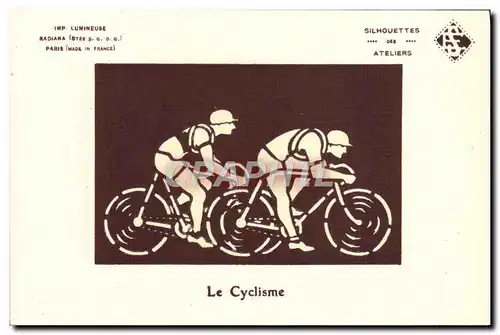 Cartes postales Cyclisme Velo Cycle