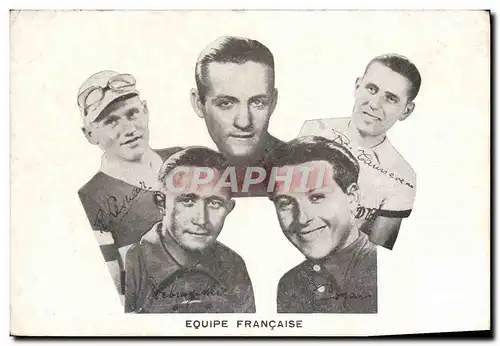 Cartes postales Cyclisme Equipe Francaise