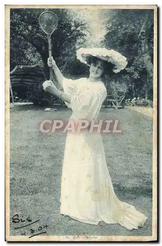 Cartes postales Femme Badmington