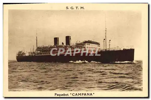 Cartes postales SGTM Paquebot Campana