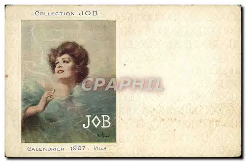 Cartes postales Fantaisie Illustrateur Job Calendrier 1907 Villa