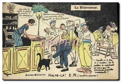 Cartes postales Militaria La bienvenue