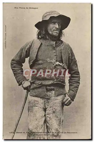 Cartes postales Folklore Bretagne Penmach Pilleur d'epaves TOP