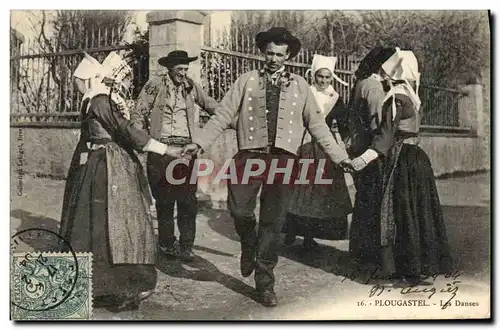 Ansichtskarte AK Folklore Plougastel Les danses