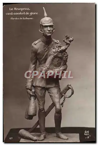 Cartes postales le Kronprinz s&#39est couvert de gloire