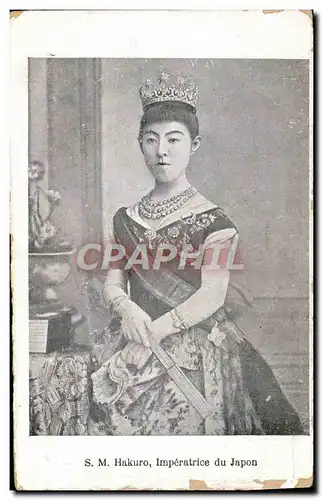 Cartes postales SM Hakuro Imperatrice du Japon Nippon