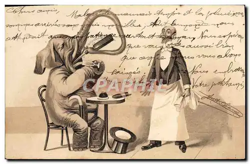 Cartes postales Elephant Tabac Cigare
