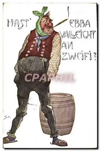 Cartes postales Homme Tabac Cigare