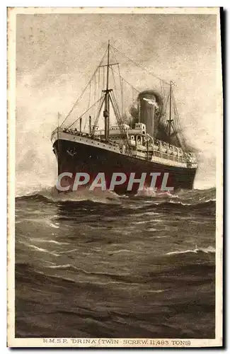 Cartes postales Bateau RMSP Drina