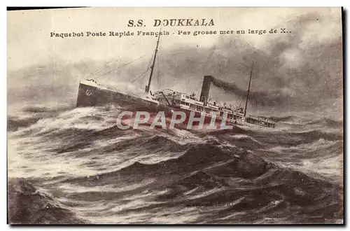 Ansichtskarte AK Bateau Paquebot Poste Rapide Francais SS Doukkala